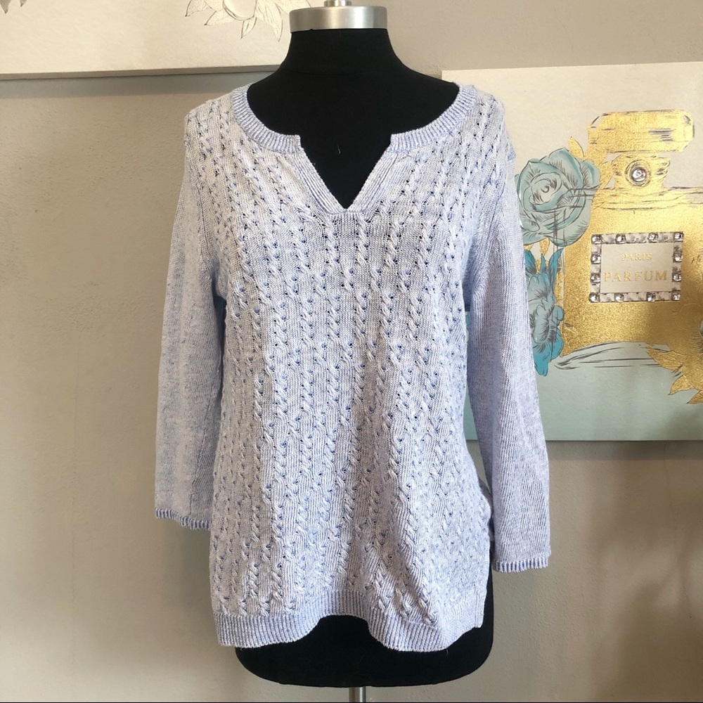 Tommy Bahama Light Blue Pullover Sweater